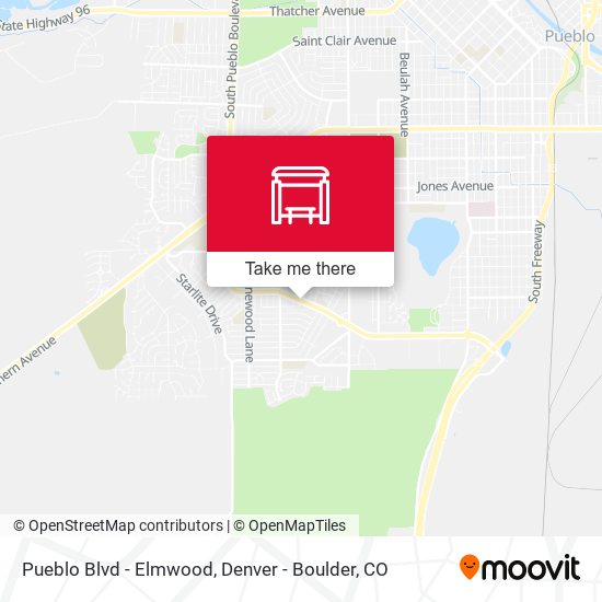 Pueblo Blvd - Elmwood map