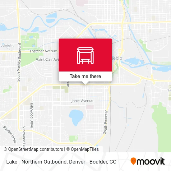 Lake - Northern Outbound map