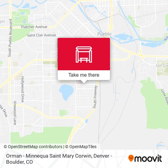 Orman - Minnequa Saint Mary Corwin map