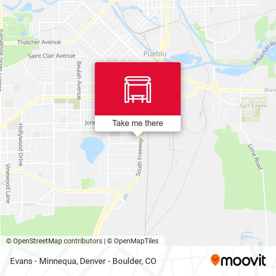 Evans - Minnequa map