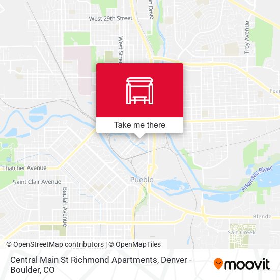 Central Main St Richmond Apartments map