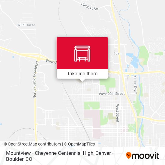 Mountview - Cheyenne Centennial High map