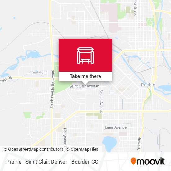 Prairie - Saint Clair map