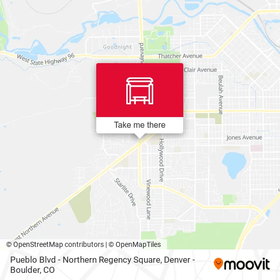 Pueblo Blvd - Northern Regency Square map