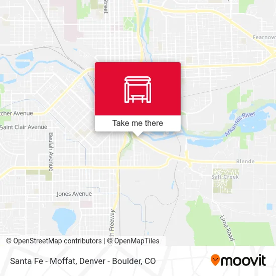 Santa Fe - Moffat map