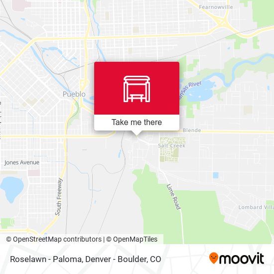 Roselawn - Paloma map
