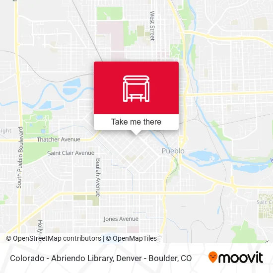 Colorado - Abriendo Library map