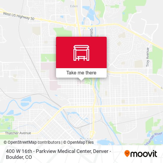 400 W 16th - Parkview Medical Center map