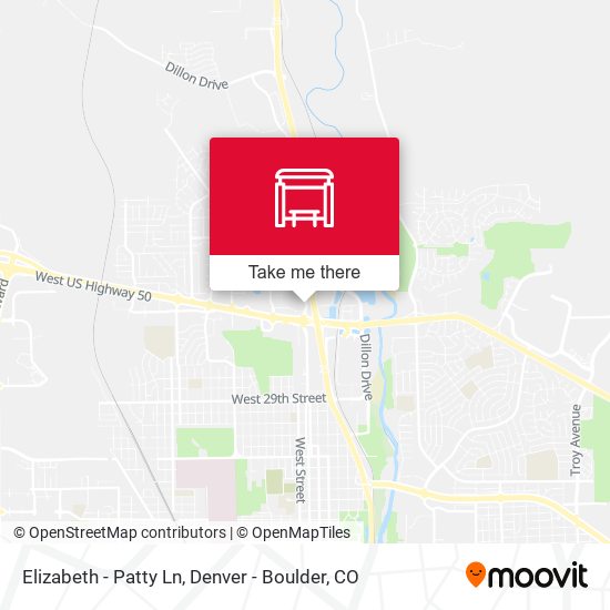 Elizabeth - Patty Ln map