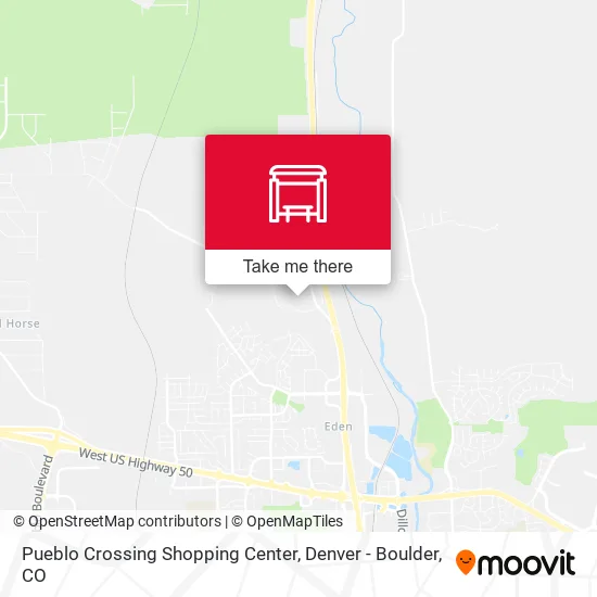 Pueblo Crossing Shopping Center map