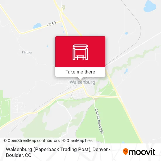 Walsenburg (Paperback Trading Post) map