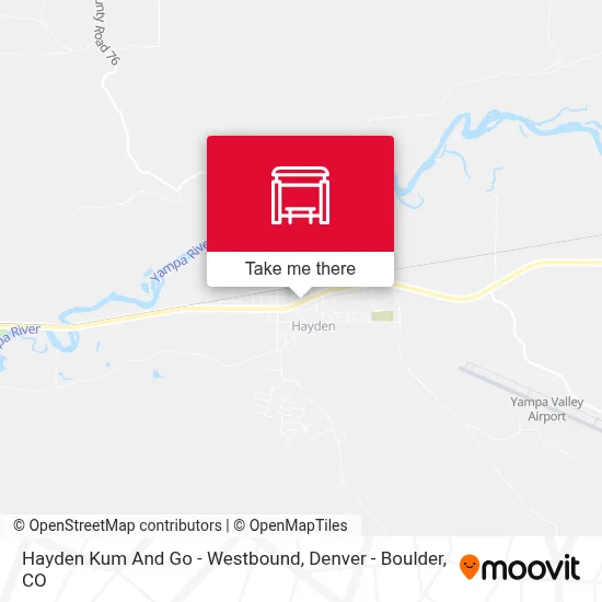 Hayden Kum And Go - Westbound map