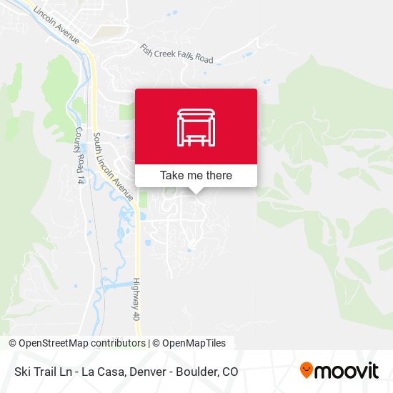 Ski Trail Ln - La Casa map