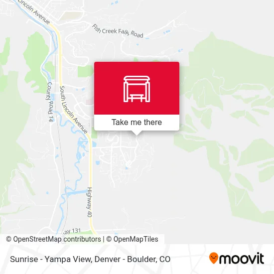 Sunrise - Yampa View map