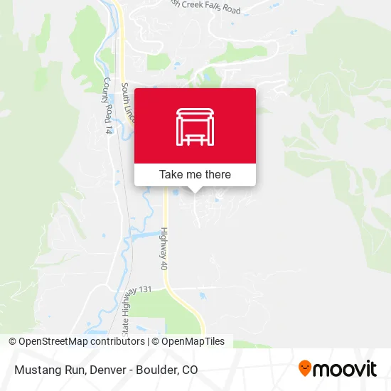 Mustang Run map