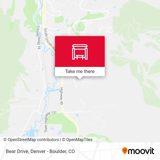 Bear Drive map