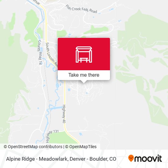 Alpine Ridge - Meadowlark map