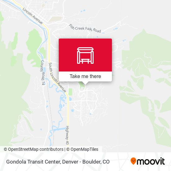 Gondola Transit Center map