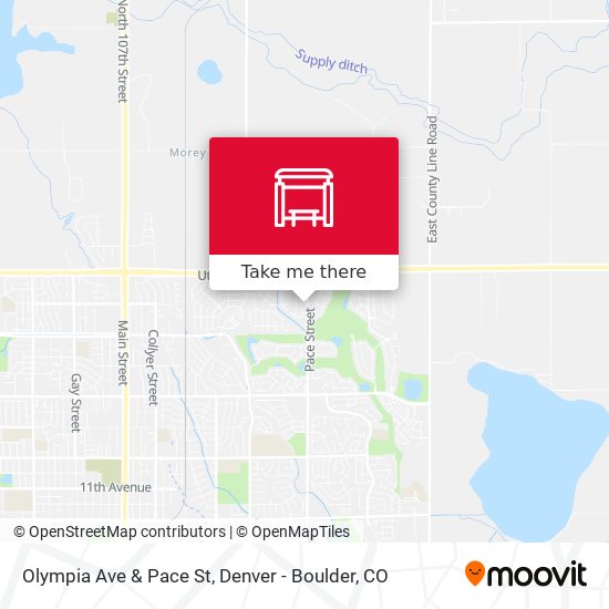 Olympia Ave & Pace St map