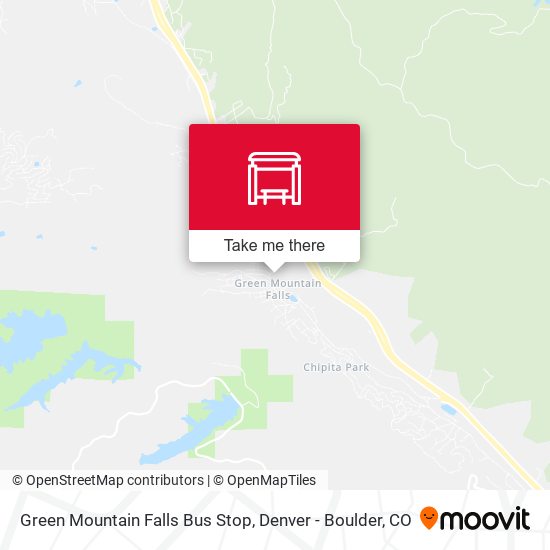 Mapa de Green Mountain Falls Bus Stop