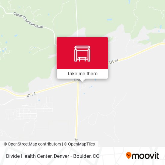 Divide Health Center map