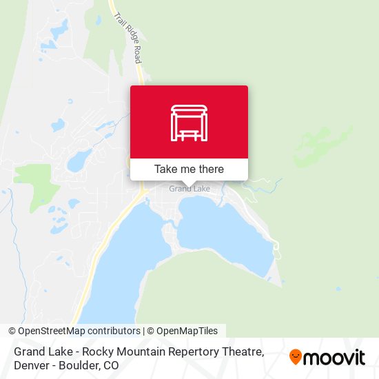 Mapa de Grand Lake - Rocky Mountain Repertory Theatre