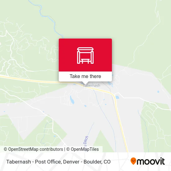 Tabernash - Post Office map