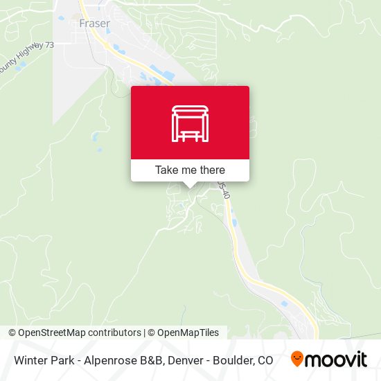 Winter Park - Alpenrose B&B map