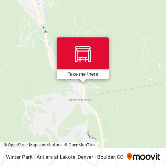 Winter Park - Antlers at Lakota map