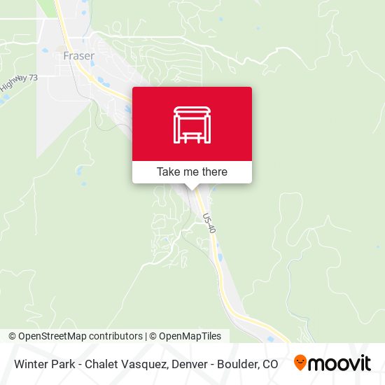 Winter Park - Chalet Vasquez map