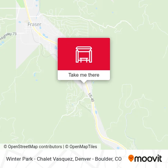 Winter Park - Chalet Vasquez map
