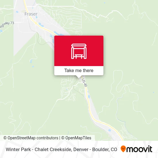 Winter Park - Chalet Creekside map