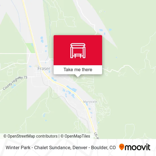 Winter Park - Chalet Sundance map