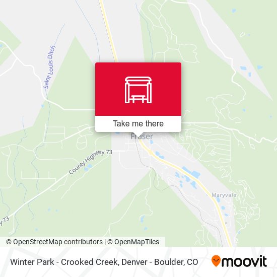 Winter Park - Crooked Creek map