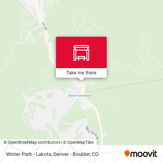 Winter Park - Lakota map