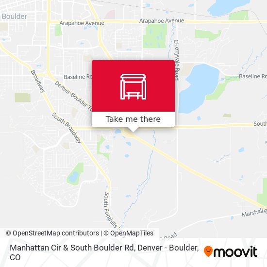 Manhattan Cir & South Boulder Rd map