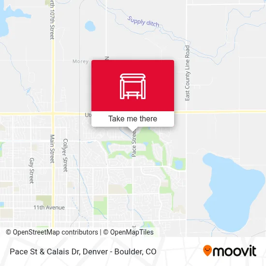 Pace St & Calais Dr map