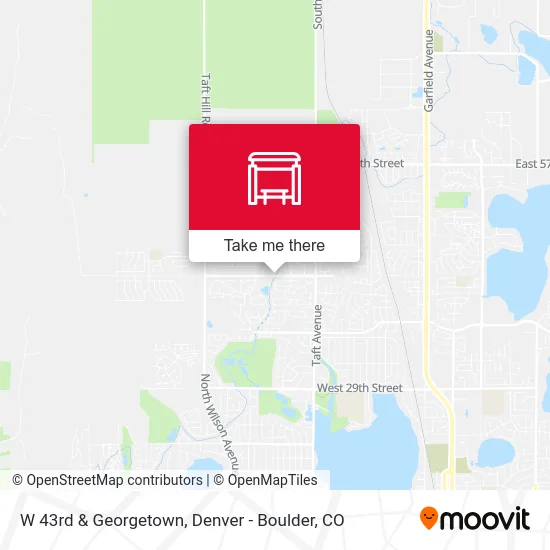 W 43rd & Georgetown map