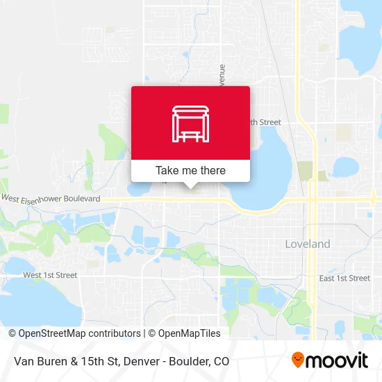 Van Buren & 15th St map