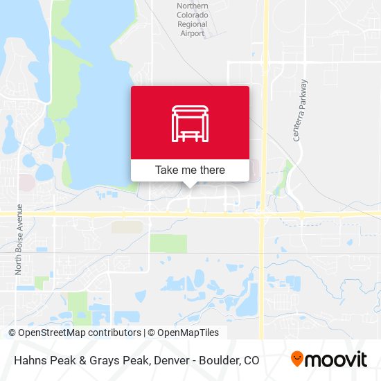 Hahns Peak & Grays Peak map