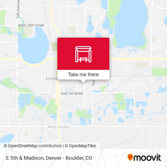 E 5th & Madison map