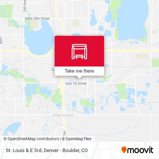 St. Louis & E 3rd map