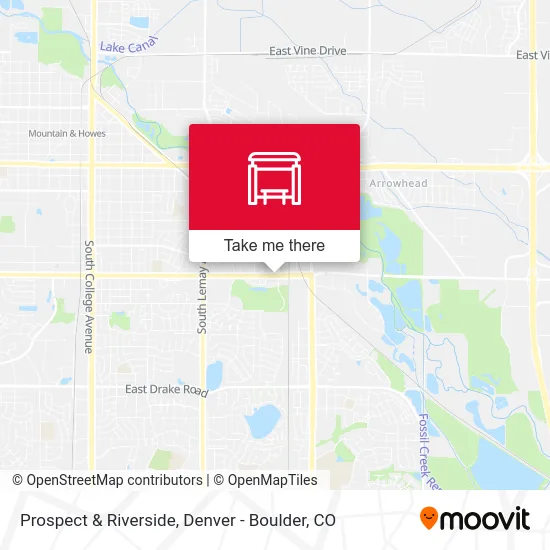 Prospect & Riverside map