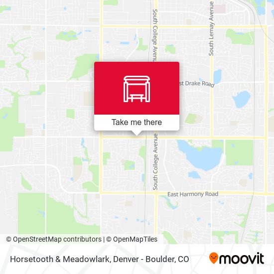 Horsetooth & Meadowlark map