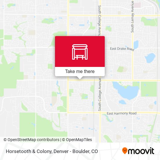 Horsetooth & Colony map