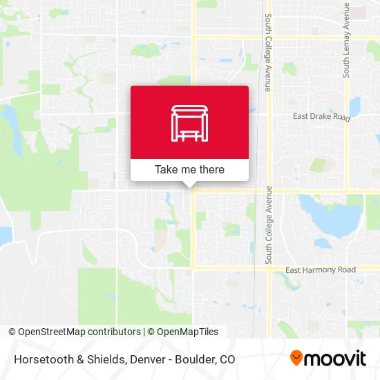 Horsetooth & Shields map