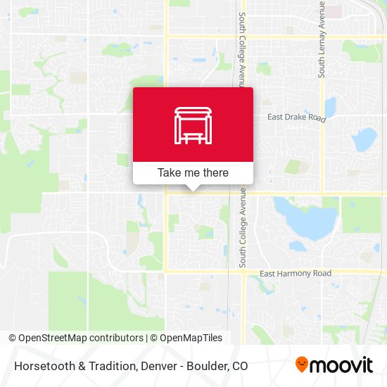 Horsetooth & Tradition map