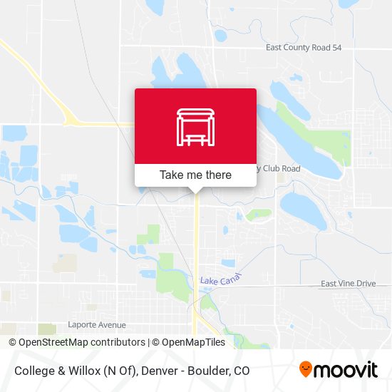 College & Willox (N Of) map