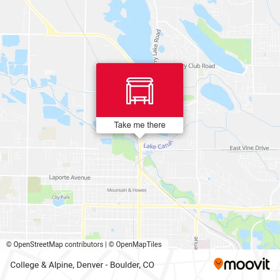 College & Alpine map