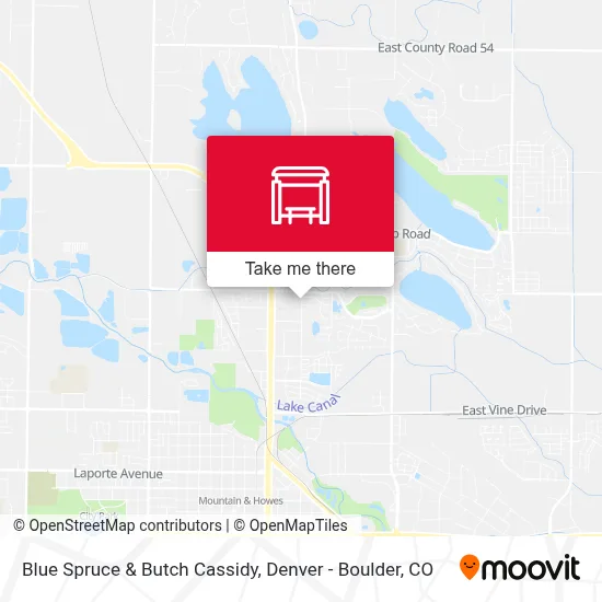 Blue Spruce & Butch Cassidy map